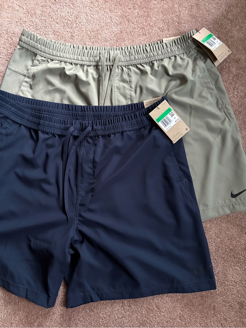 Nike Men's set lot bundle of 2 athletic sports gym workout shorts size XL NWT